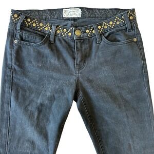 Current/Elliott Stiletto Jeans 27 Indie Western Skinny Studded Low Rise Rocker